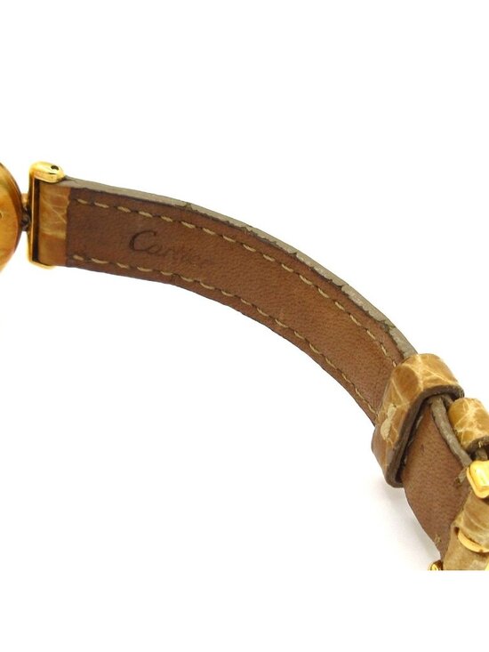 Cartier Watch Must Colise Vermeil 925 Leather Strap Ivory main image 9